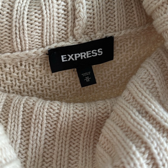 Express mock neck sweater medium worn once - Picture 3 of 5